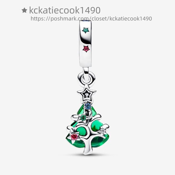 Pandora Sparkling Christmas Tree Dangle Charm - Picture 2 of 5